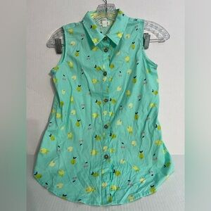 Cat & Jack Girls Sleeveless Button-Down Shirt